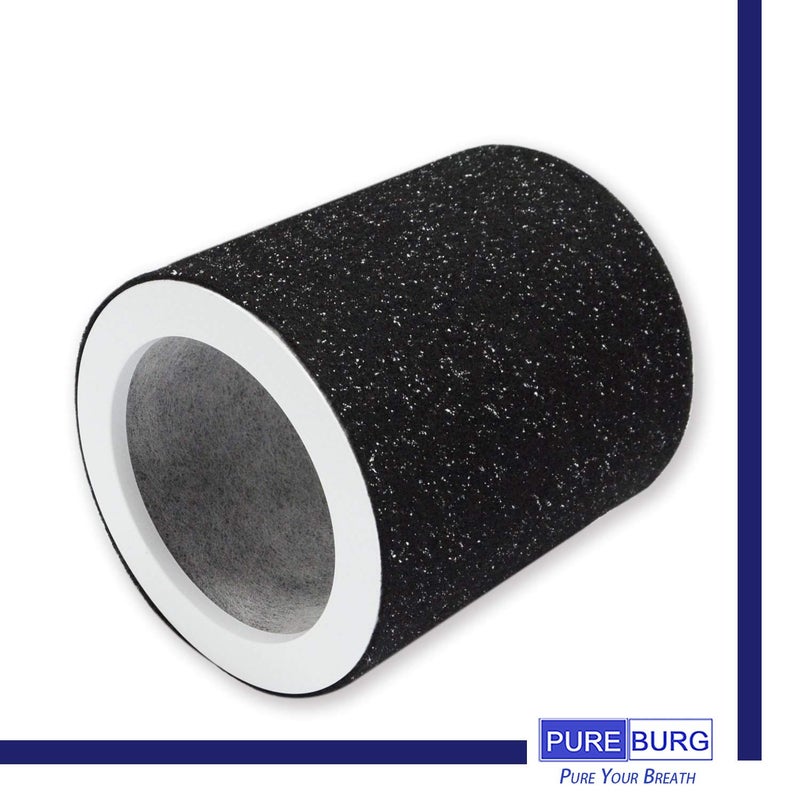 PUREBURG Replacement Filter Set Compatible with Hunter HP400 Cylindrical Tower Air Purifier,H13 True HEPA + 4 x Activated carbon Pre-Filter Air Clean Dust VOCs - Image 5